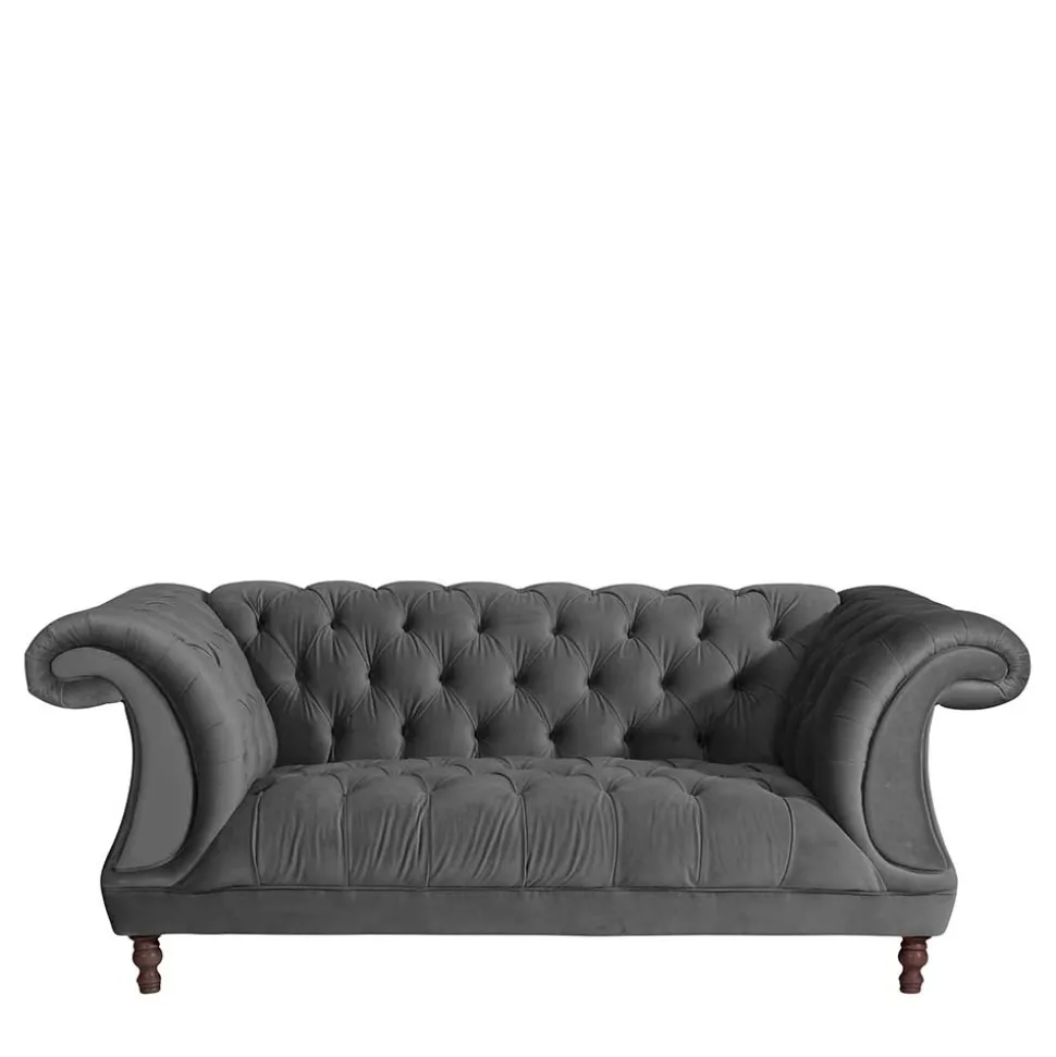 Zweiersofa Anthrazit Romina