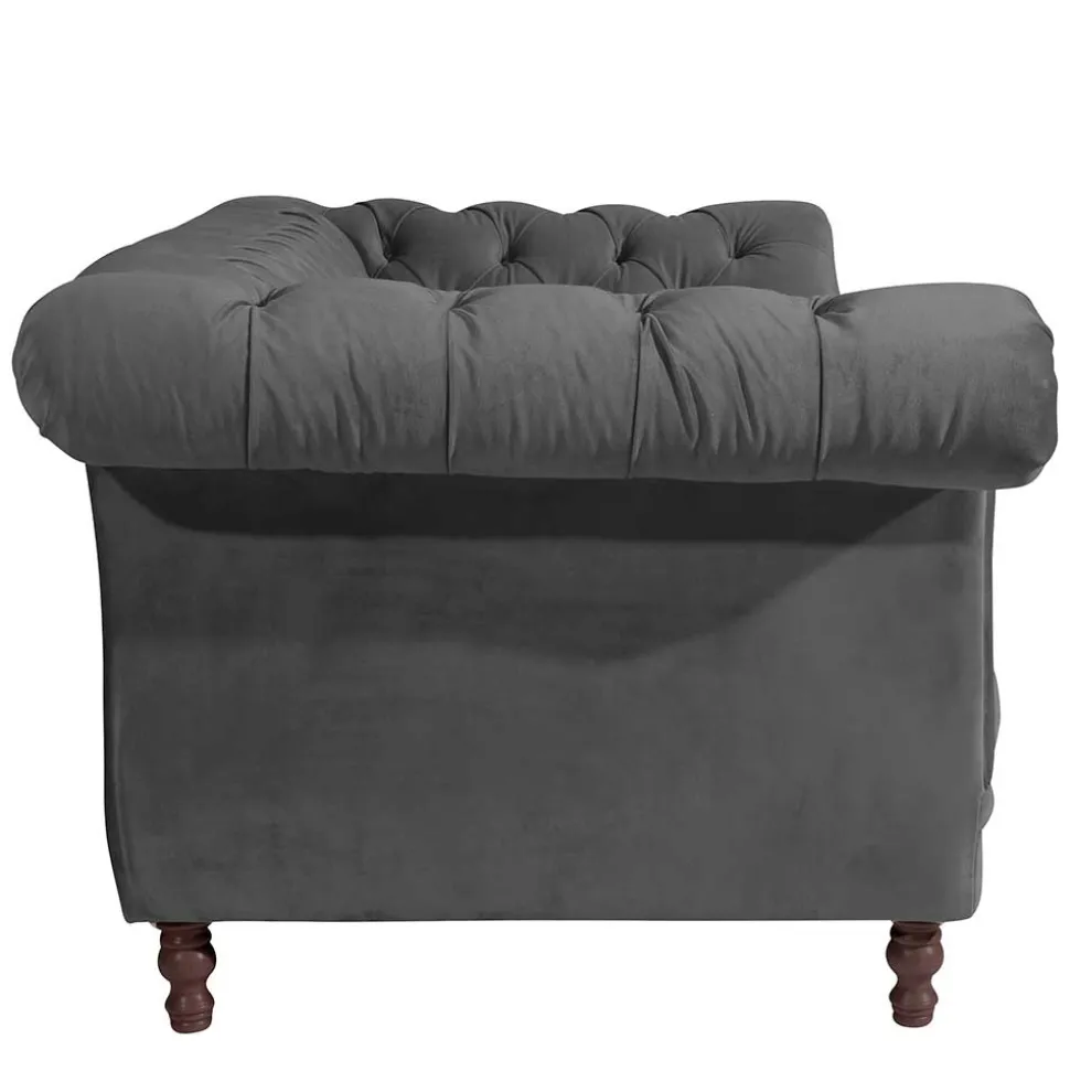 Zweiersofa Anthrazit Romina