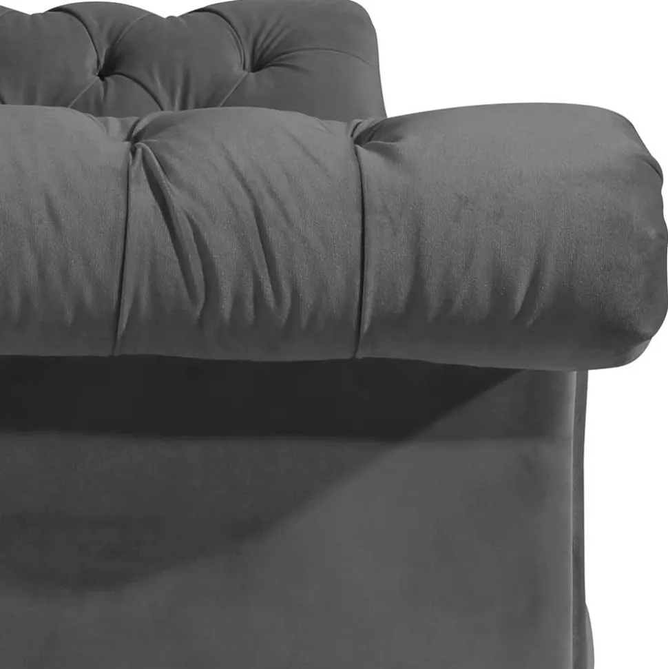 Zweiersofa Anthrazit Romina