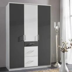 Zweifarbiger Kleiderschrank Tolofoa