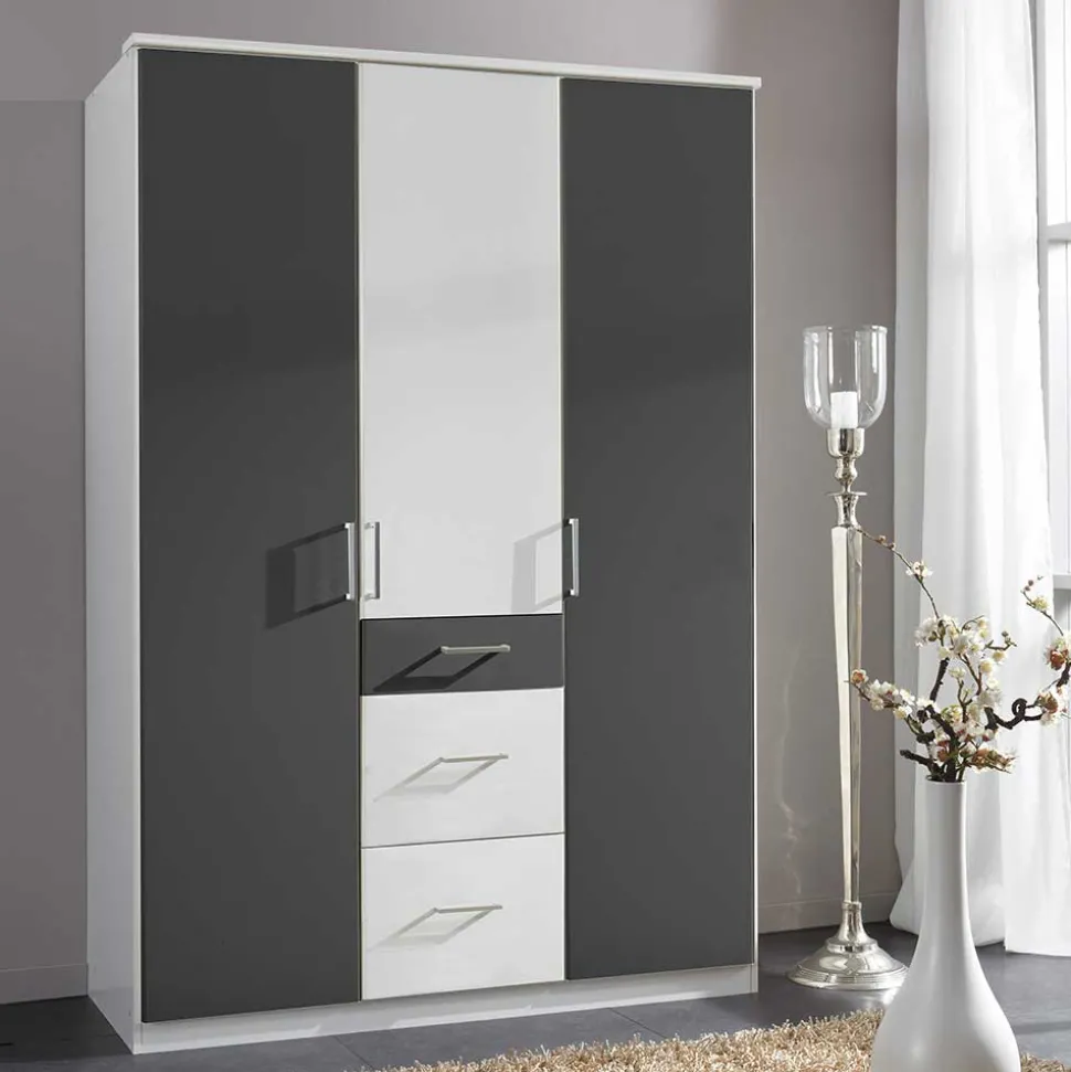 Zweifarbiger Kleiderschrank Tolofoa