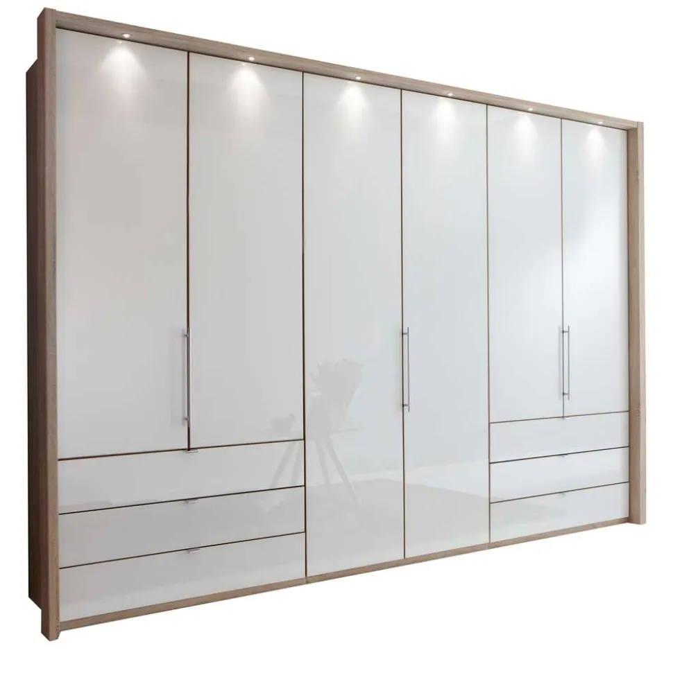 Zweifarbiger Kleiderschrank Andryas