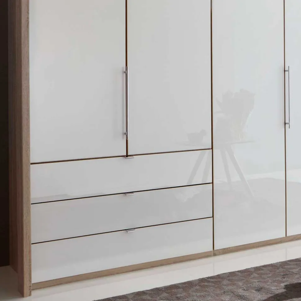 Zweifarbiger Kleiderschrank Andryas