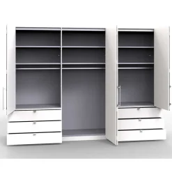 Zweifarbiger Kleiderschrank Andryas
