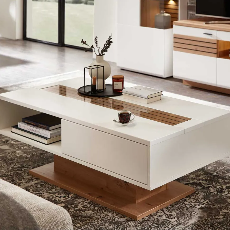Zweifarbiger Wohnzimmertisch Luzie