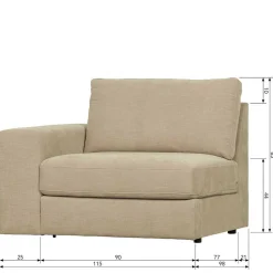 Zweisitzer Modulsofa Pilamonia