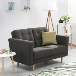 Zweisitzer Sofa Anthrazit Loytima