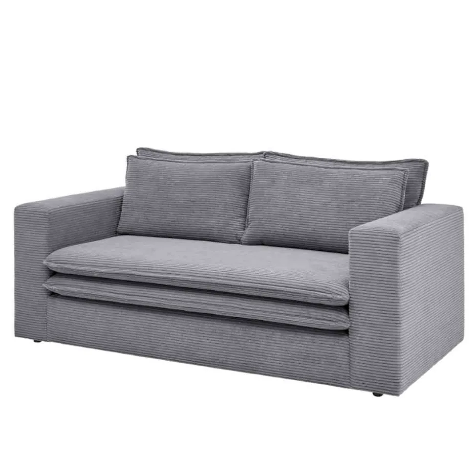 Zweisitzer Sofa Anthrazit Eltusa