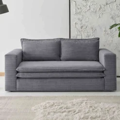 Zweisitzer Sofa Anthrazit Eltusa