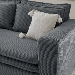 Zweisitzer Sofa Anthrazit Eltusa