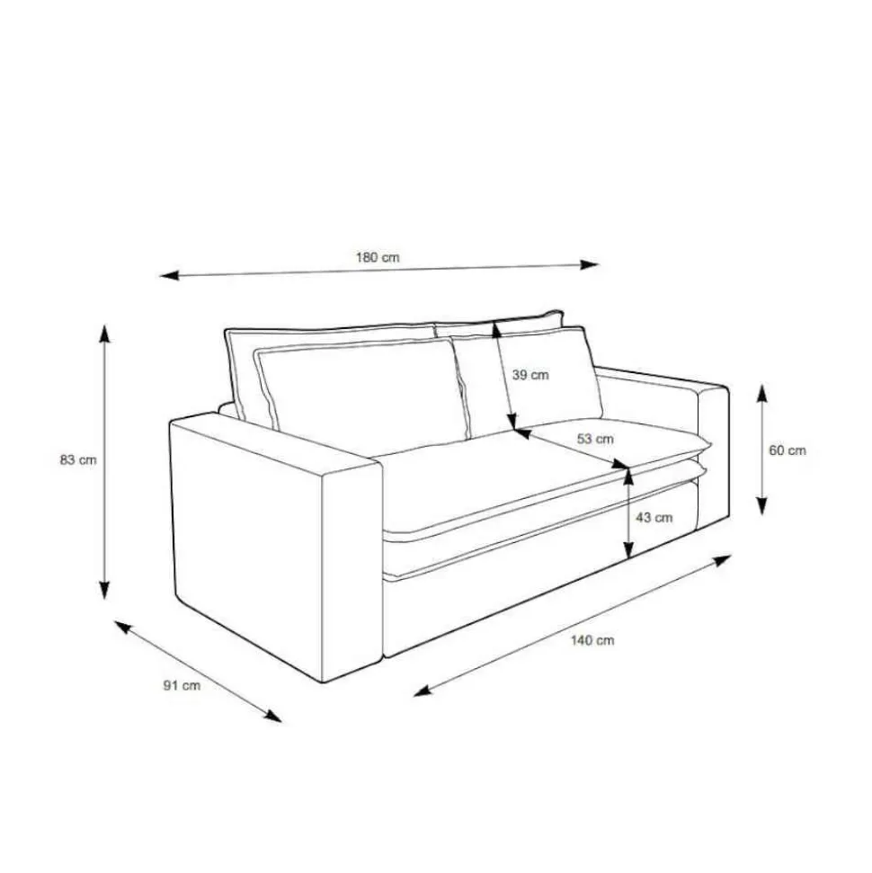 Zweisitzer Sofa Anthrazit Eltusa