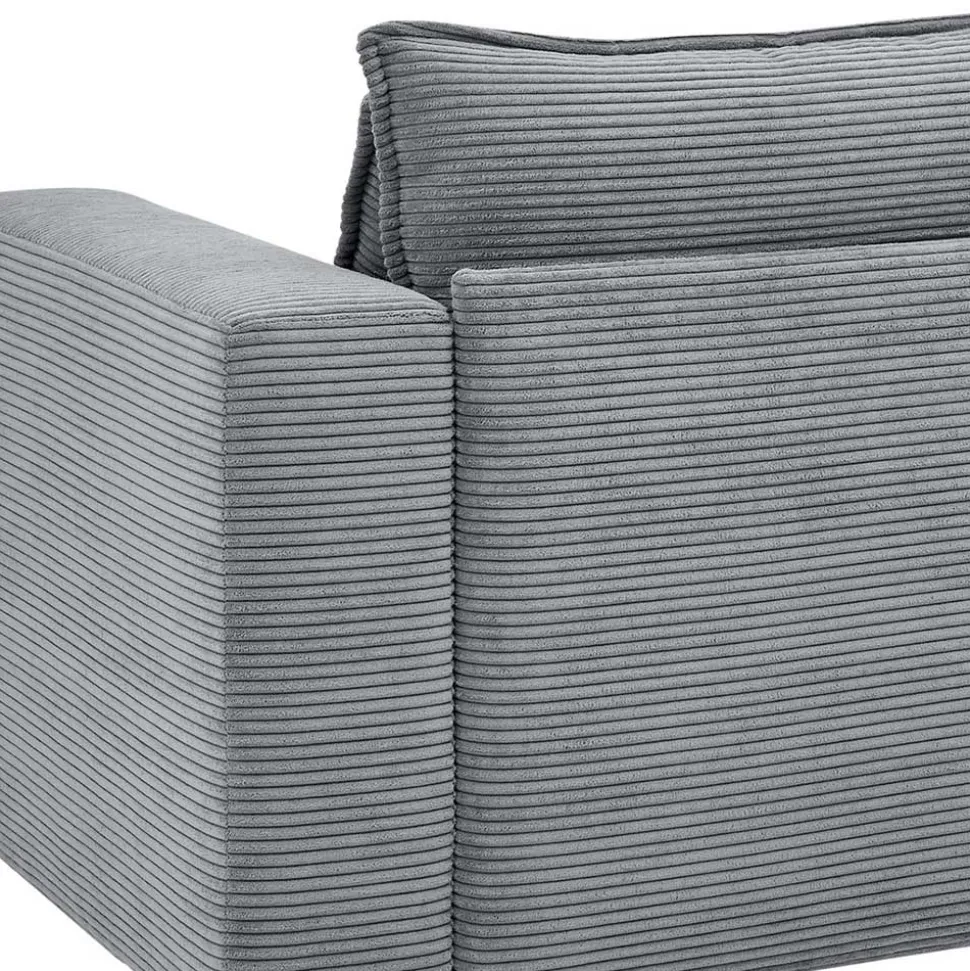 Zweisitzer Sofa Anthrazit Eltusa