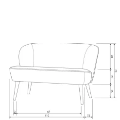 Zweisitzer Sofa Cralega
