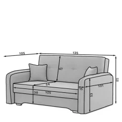 Zweisitzer Sofa Electra