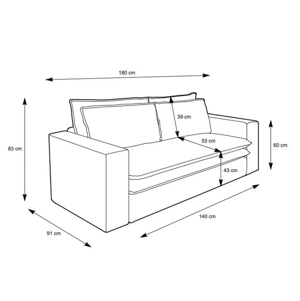 Zweisitzer Sofa Zipna